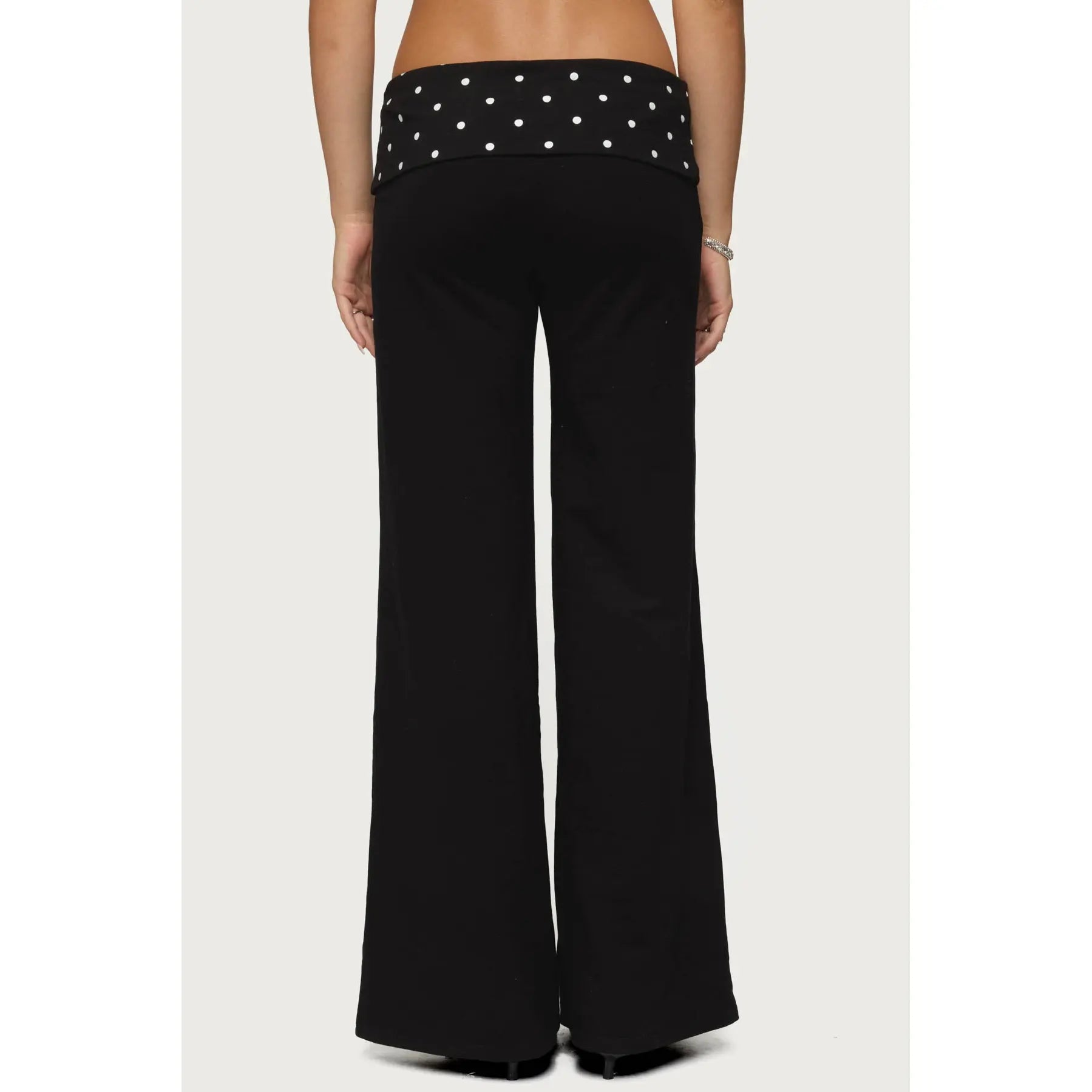 Reeva Polka Dot Foldover Pants