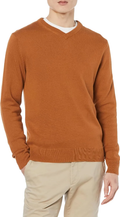 Men's Regular Fit Cotton V-Neck Pullover Sweater (Available in Big & Tall)