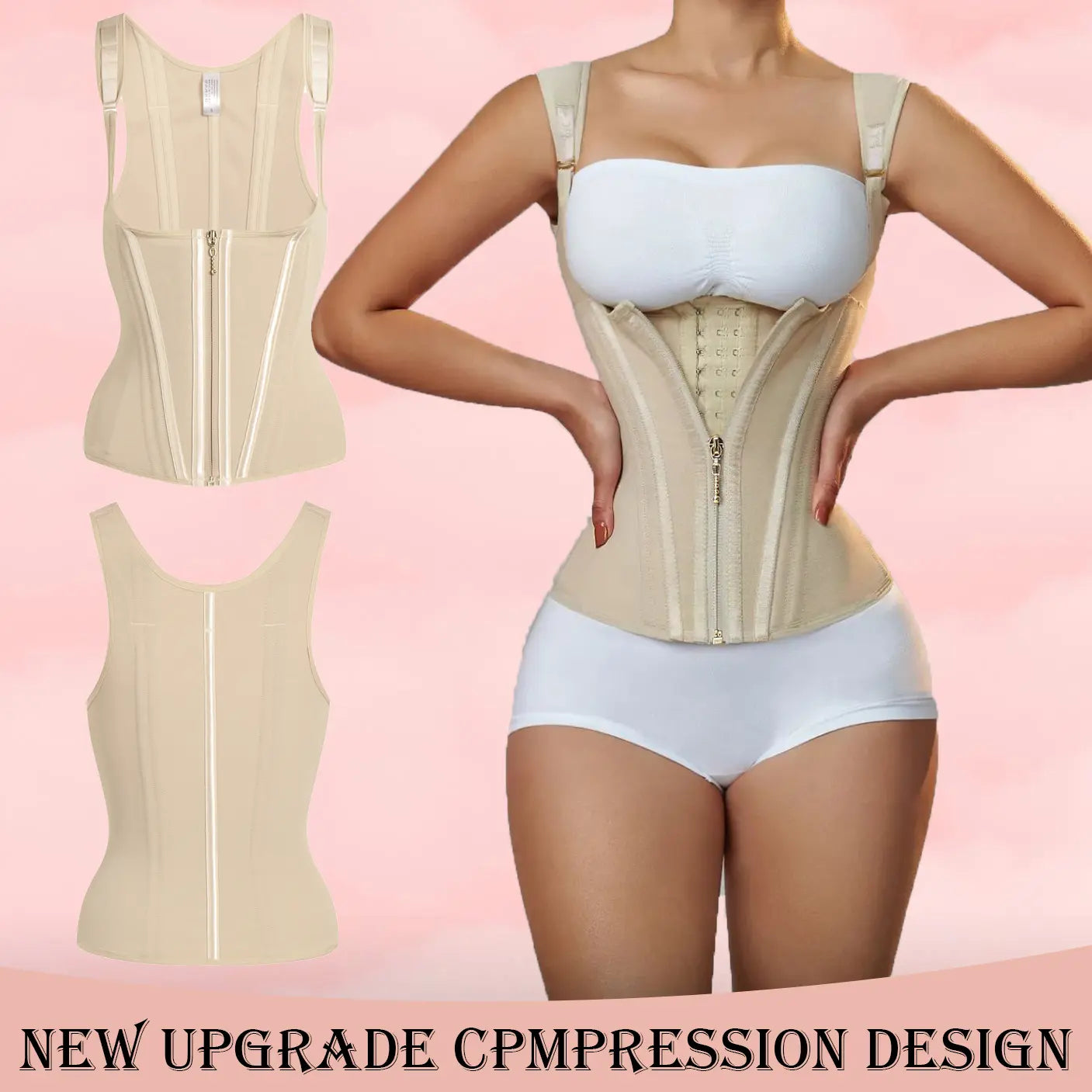 Women's Tummy Control Shapewear with Adjustable Straps